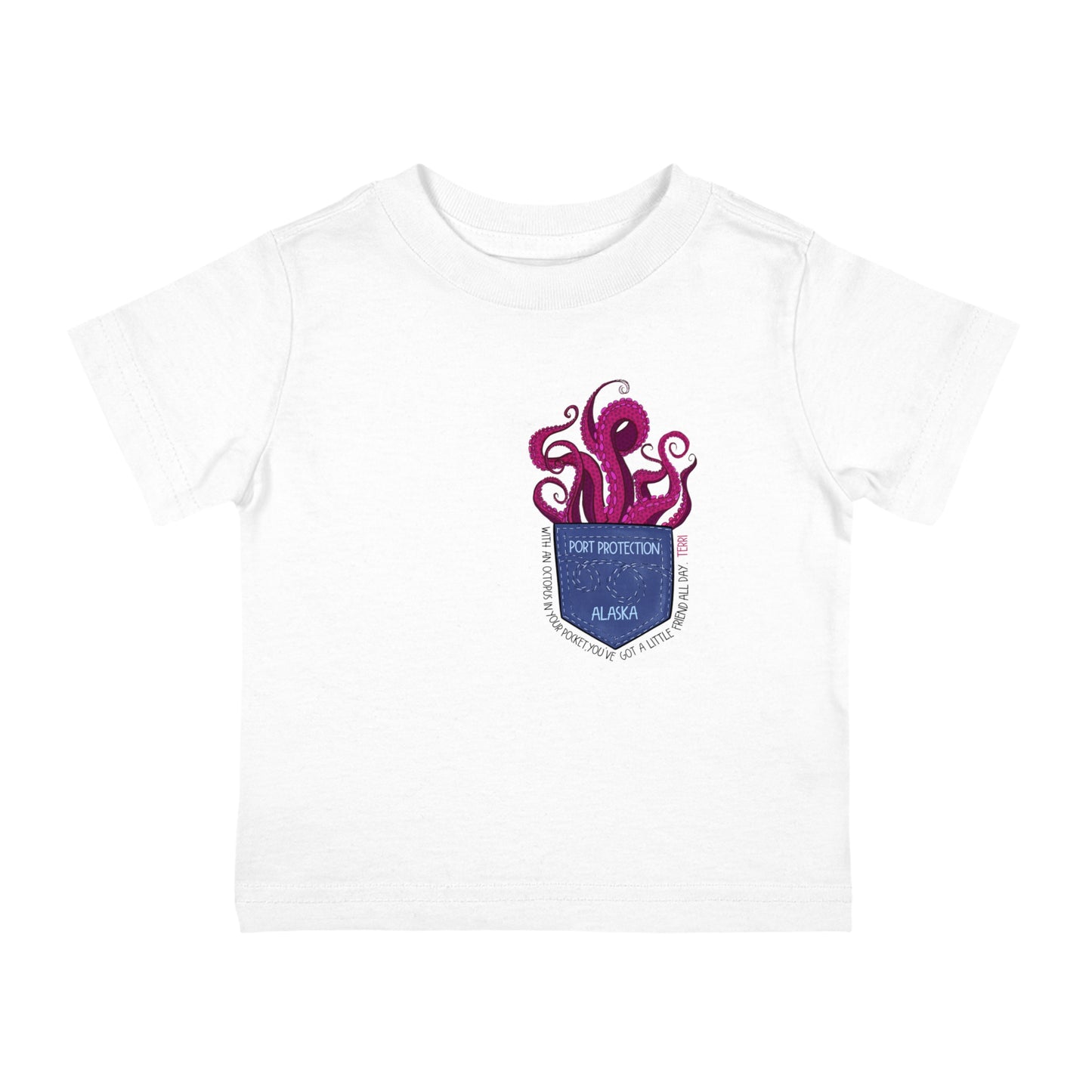 Octopocket Friend Toddler Tshirt - Terri Says Series