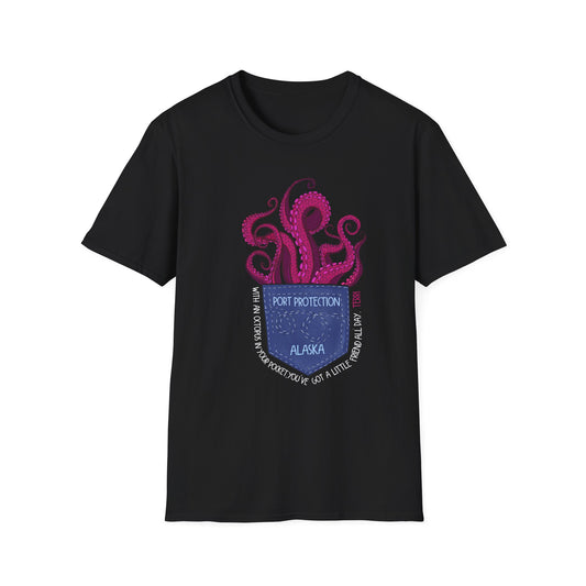 Octopus in my pocket Unisex Softstyle T-Shirt