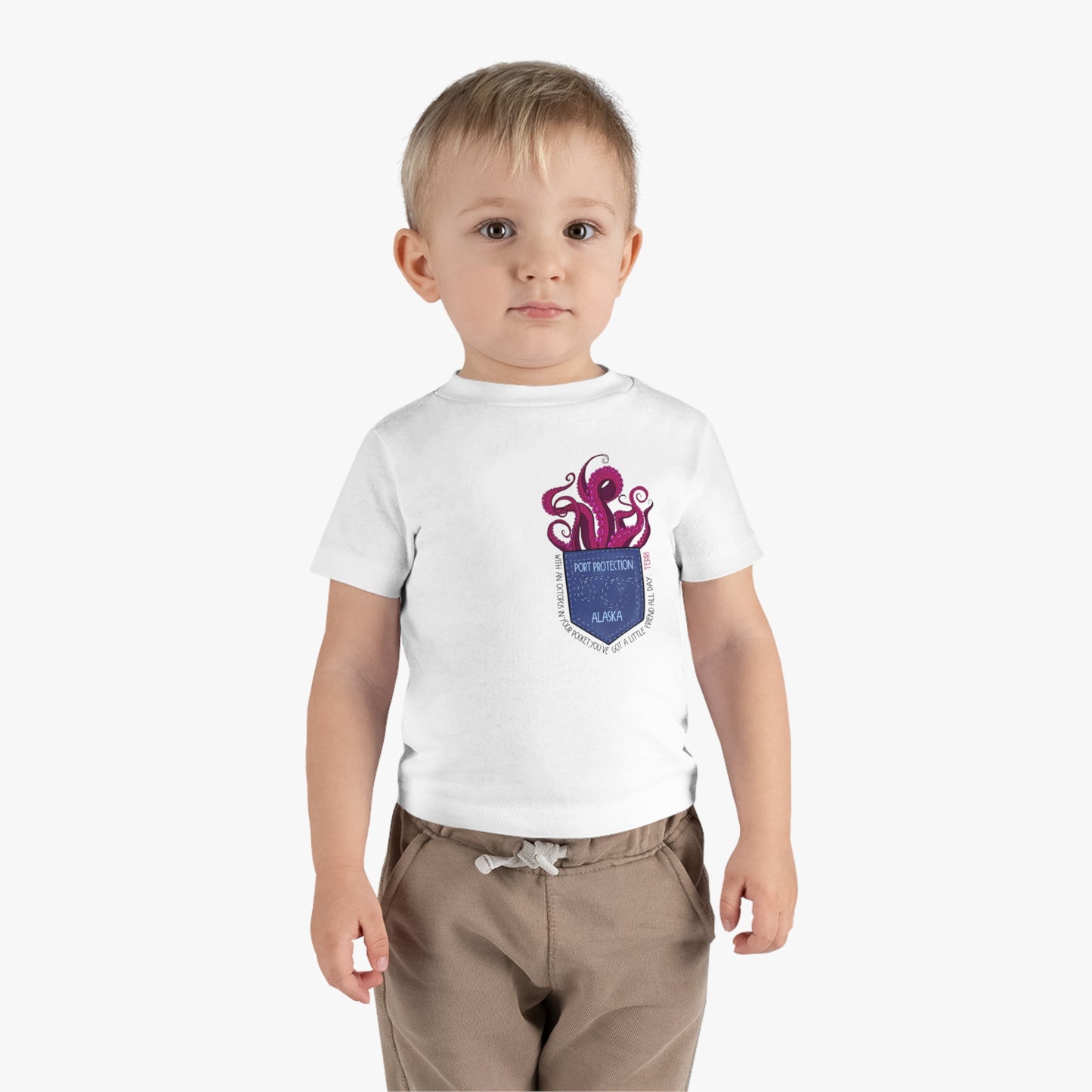 Octopocket Friend Toddler Tshirt - Terri Says Series