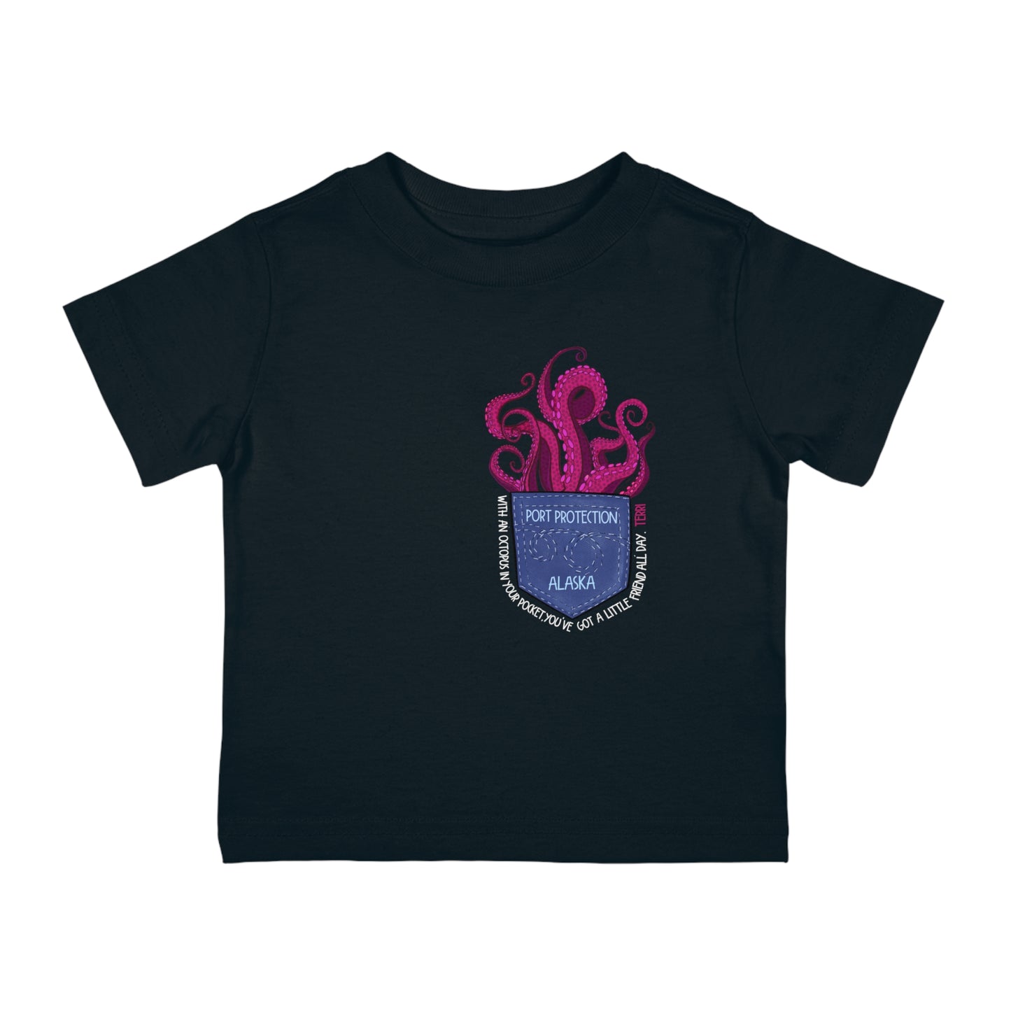 Octopocket Friend Toddler Tshirt - Terri Says Series