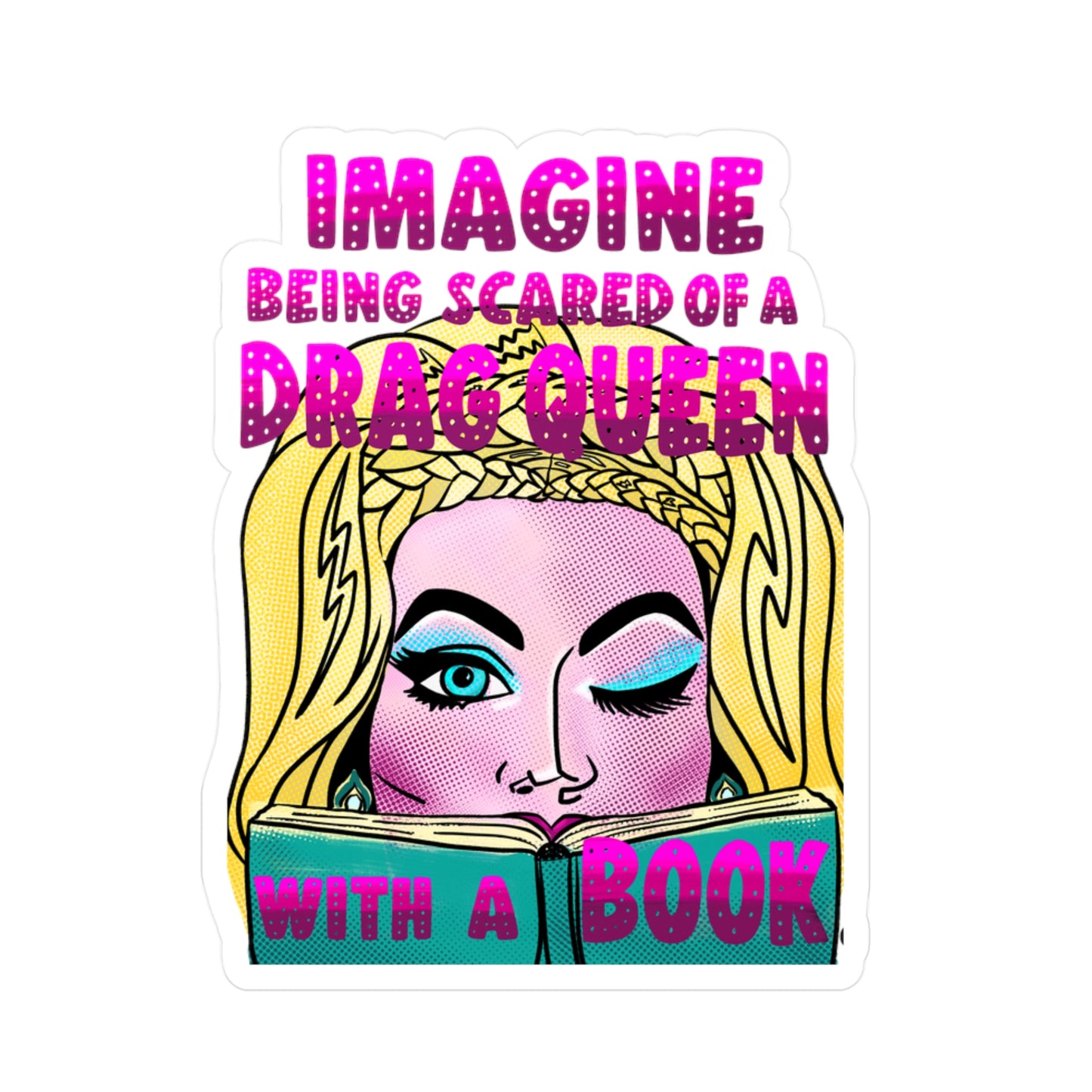 Drag Queen Storytime # Luna Kiss Cut Stickers