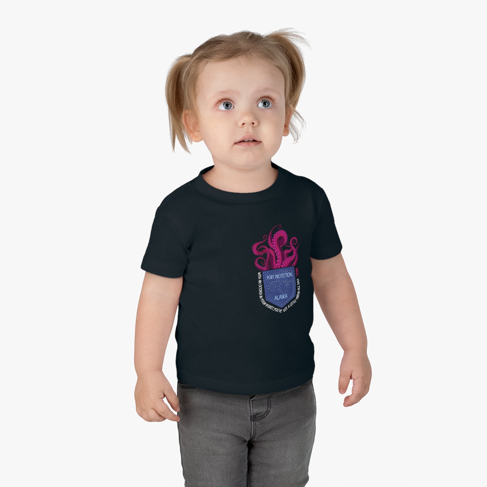 Octopocket Friend Toddler Tshirt - Terri Says Series