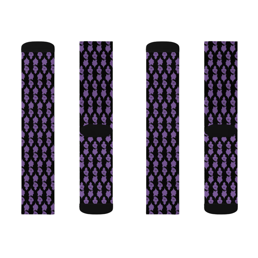 Terri Icon Purple Socks —Exit Through the Gift Shop, "I'm Terri's Daughter" Gallery Exhibit 2026