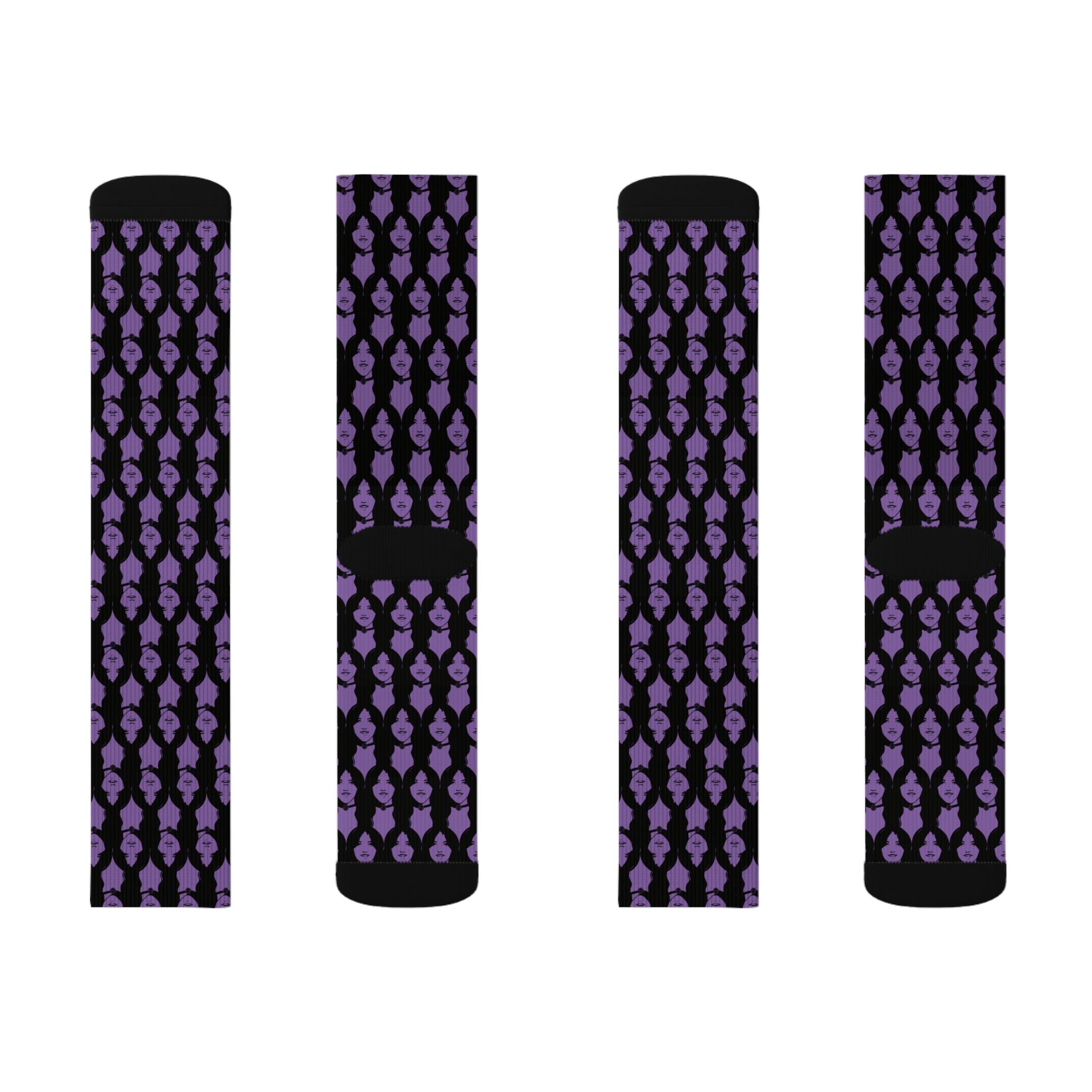 Terri Icon Purple Socks —Exit Through the Gift Shop, "I'm Terri's Daughter" Gallery Exhibit 2026