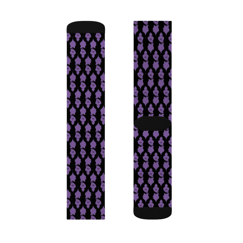 Terri Icon Purple Socks —Exit Through the Gift Shop, "I'm Terri's Daughter" Gallery Exhibit 2026