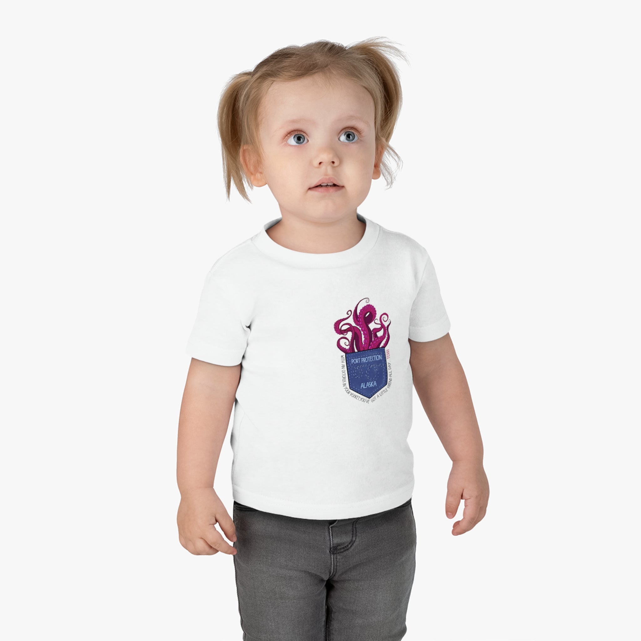 Octopocket Friend Toddler Tshirt - Terri Says Series