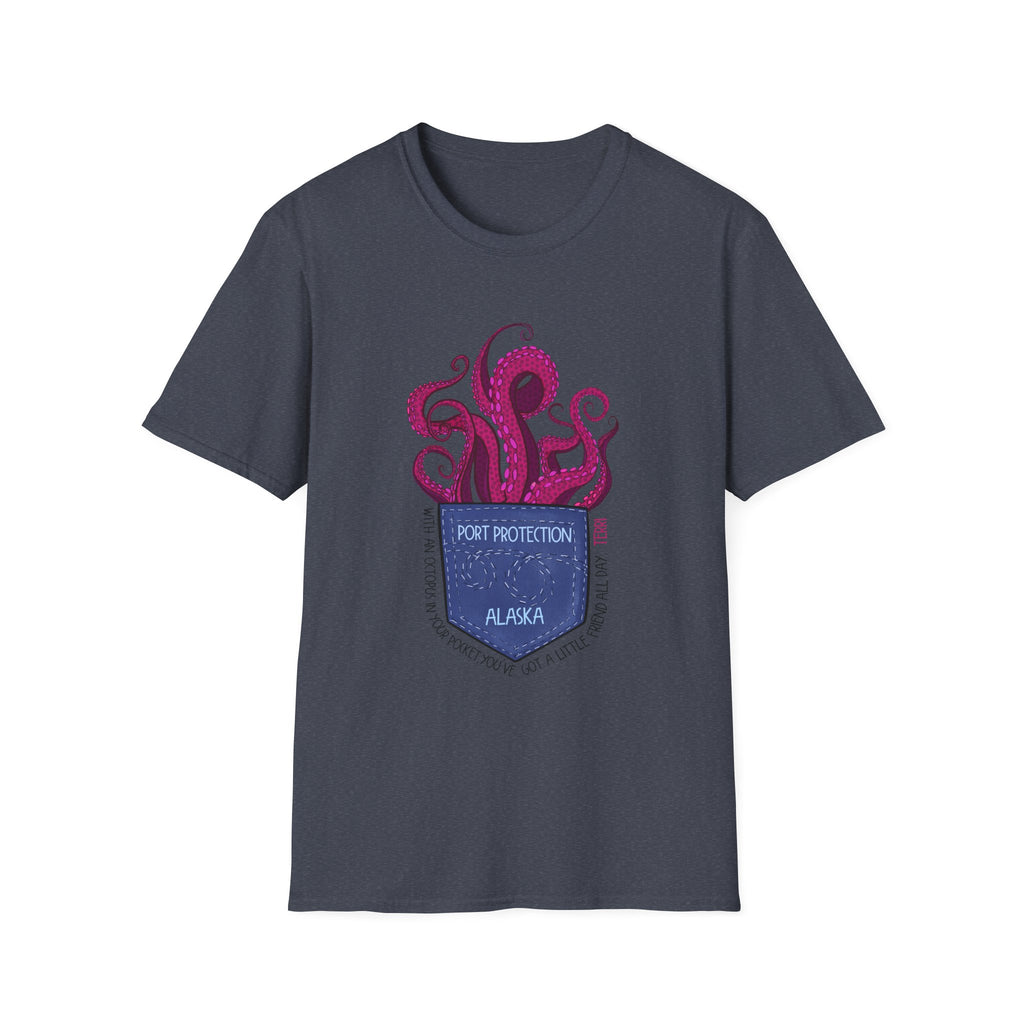 Octopus in my pocket Unisex Softstyle T-Shirt