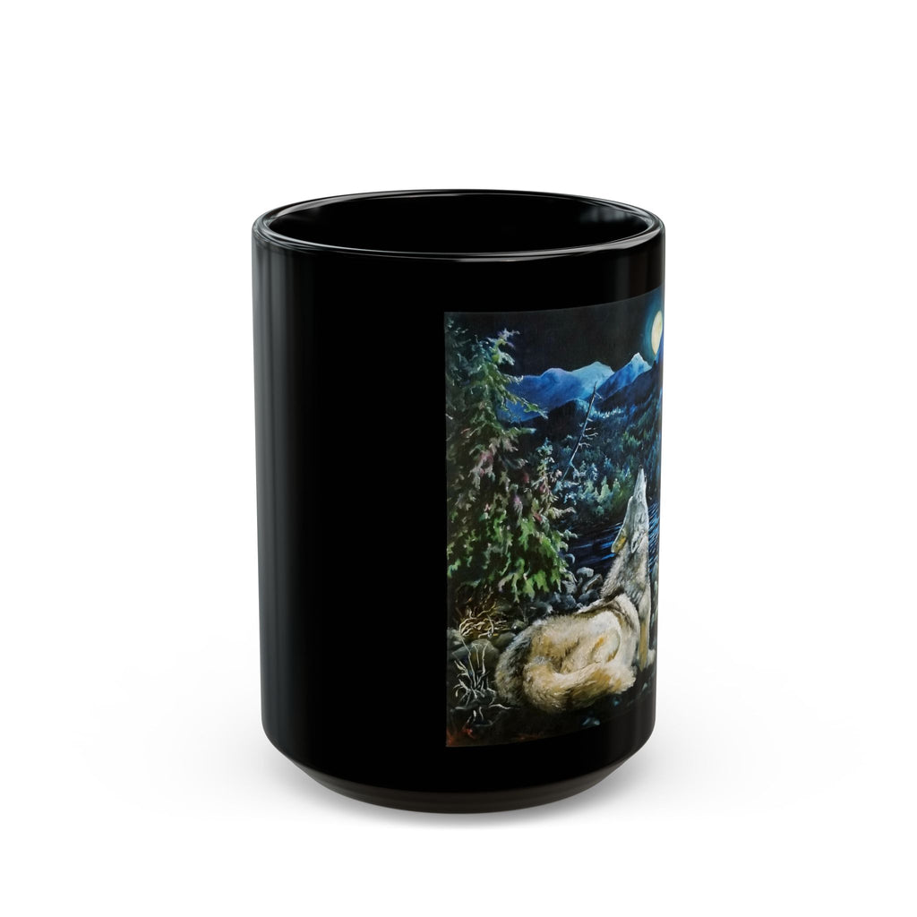 Wolf Moon Black MugTerri Metcalf (11oz & 15oz)