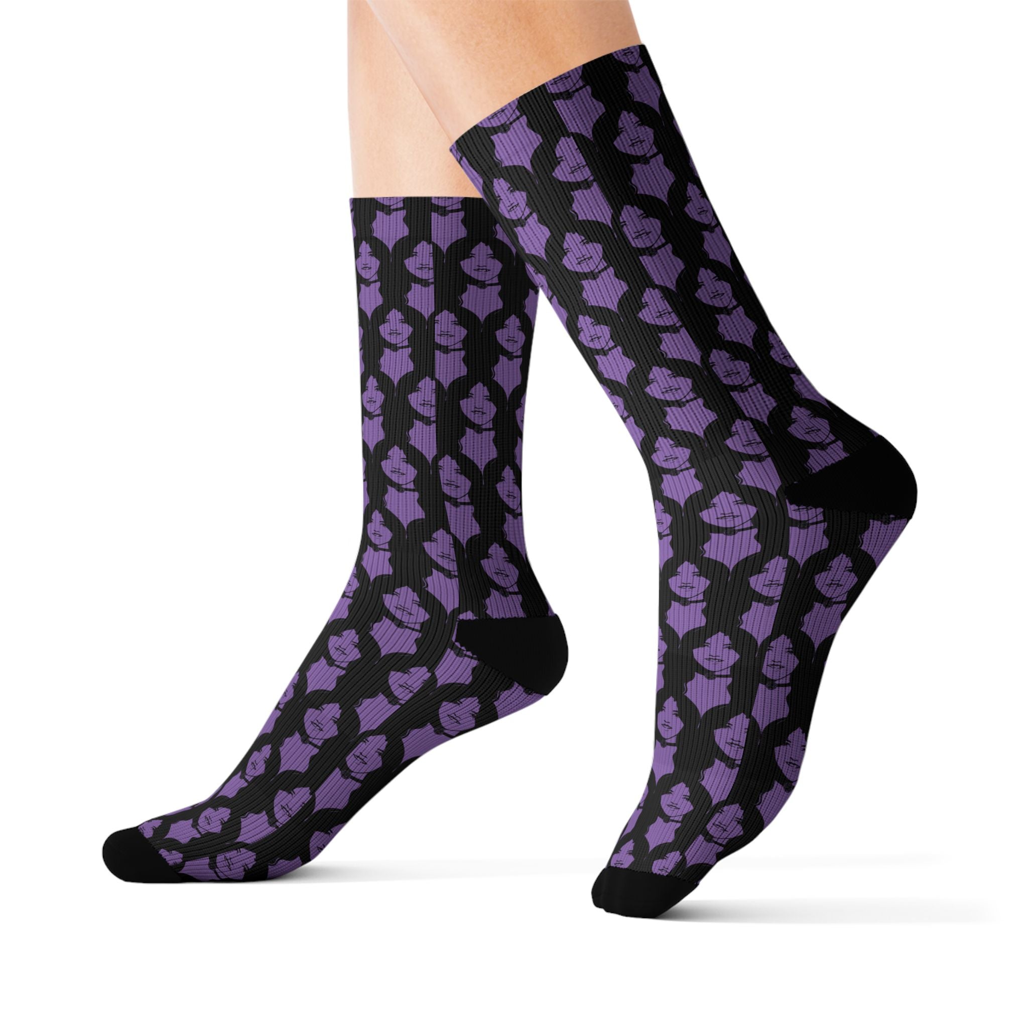 Terri Icon Purple Socks —Exit Through the Gift Shop, "I'm Terri's Daughter" Gallery Exhibit 2026