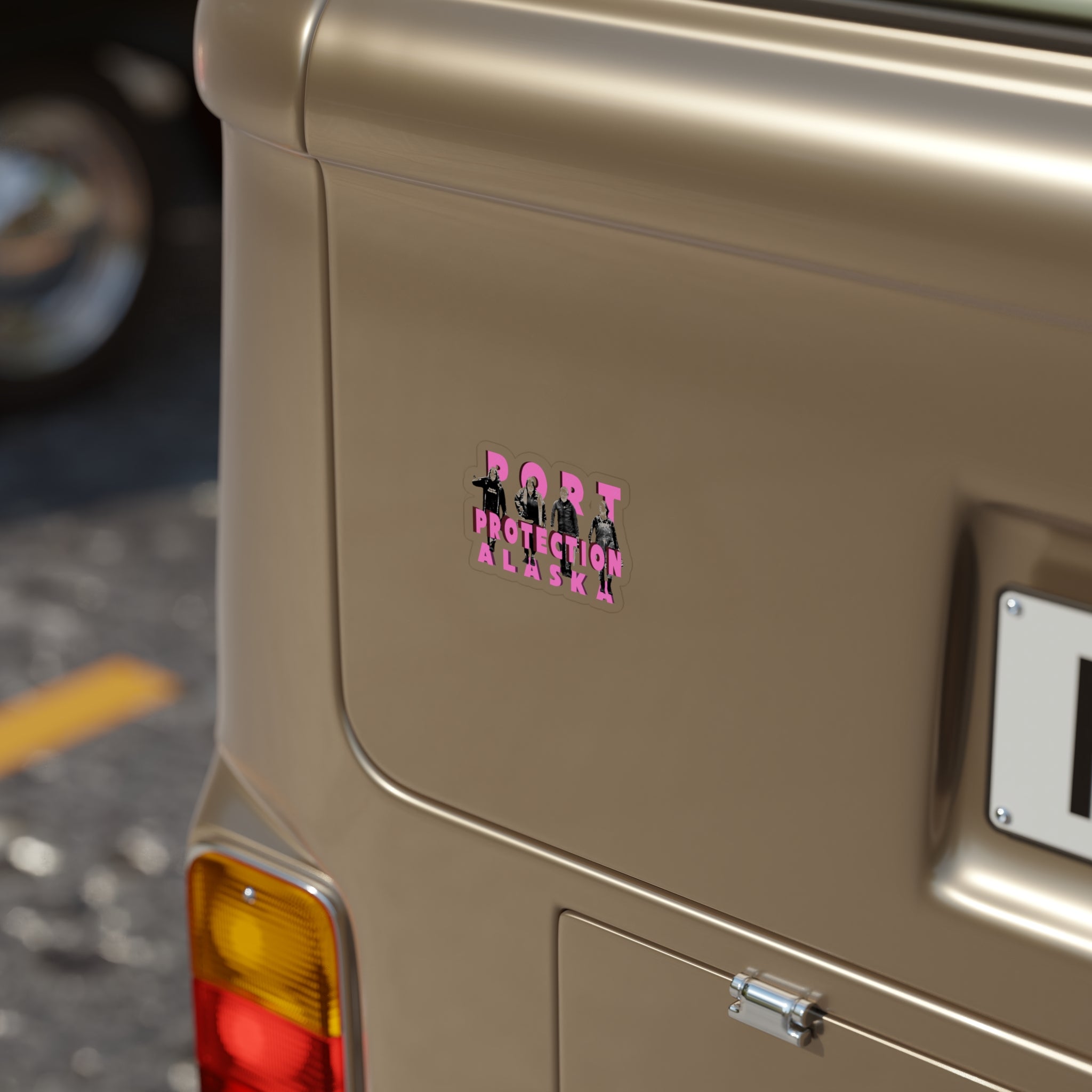 Die-Cut Clear Outdoor Sticker - Port Protection Alaska