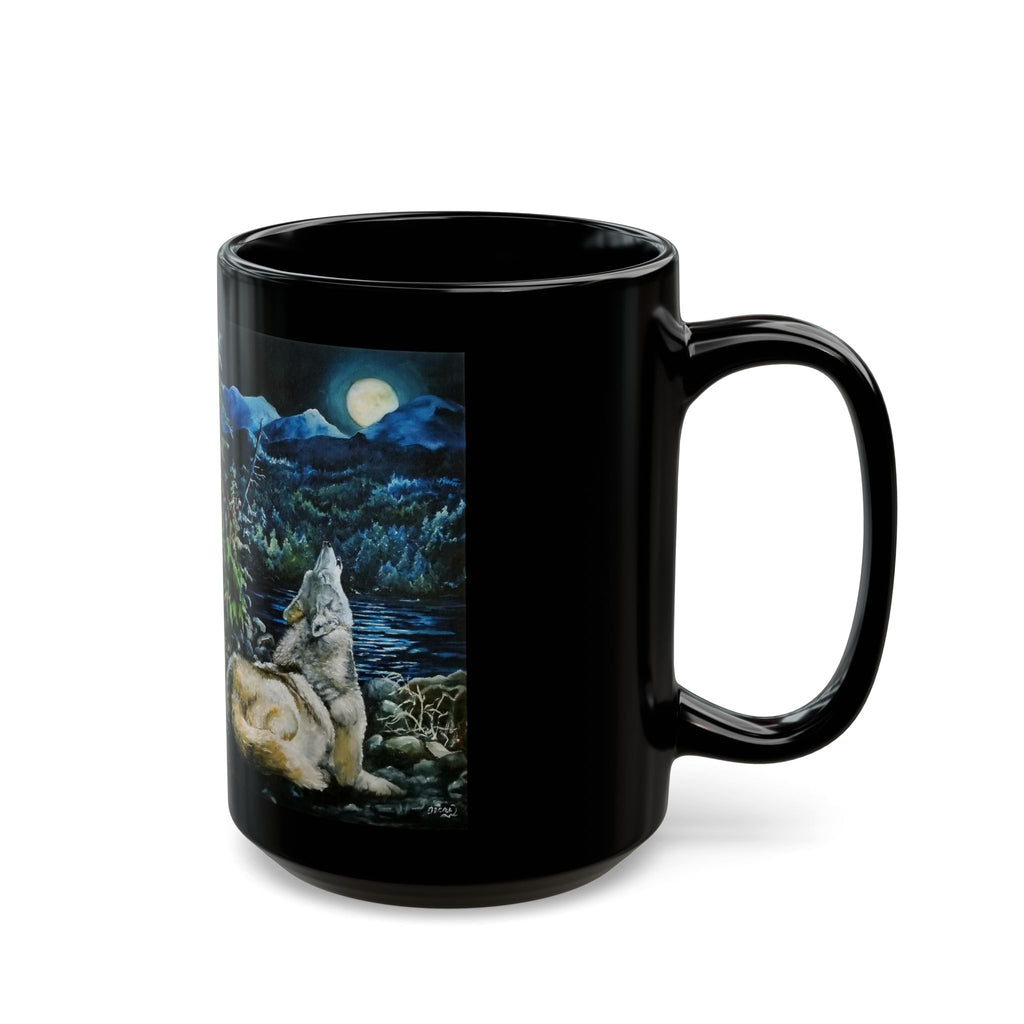 Wolf Moon Black MugTerri Metcalf (11oz & 15oz)