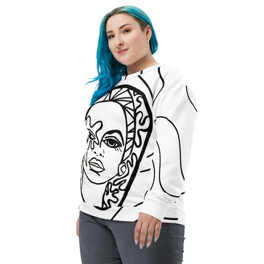 Lady face sweatshirt