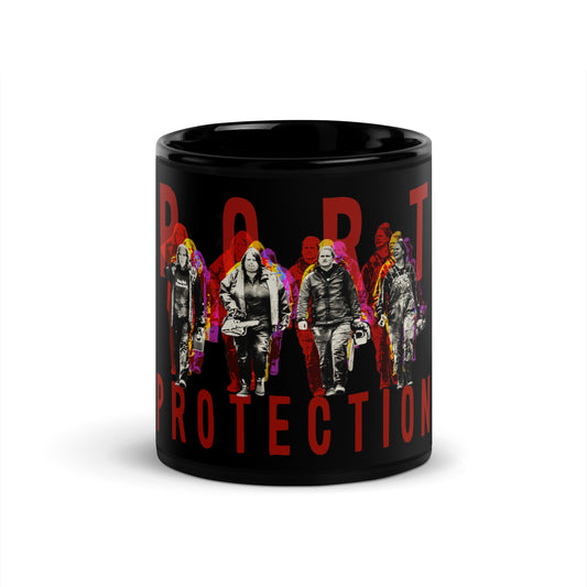 Port Protection Baddies Black Glossy Mug