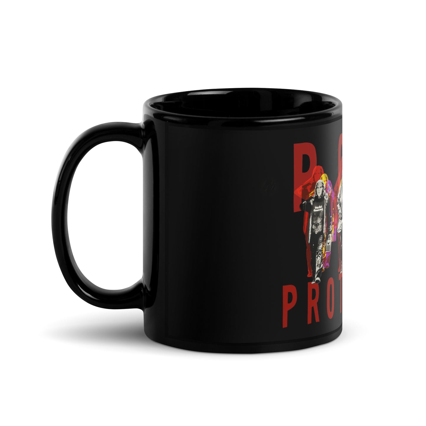 Port Protection B@d@ss Ladies Black Glossy Mug