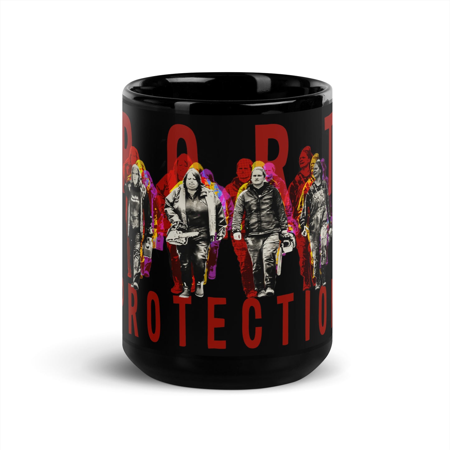 Port Protection B@d@ss Ladies Black Glossy Mug