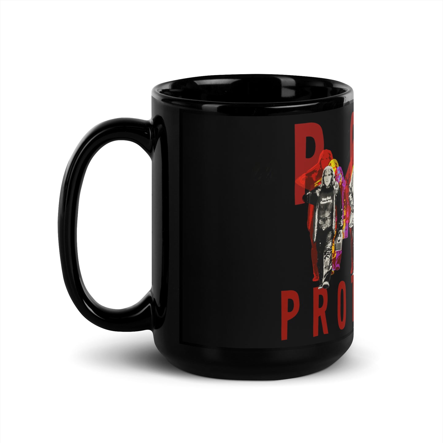 Port Protection B@d@ss Ladies Black Glossy Mug