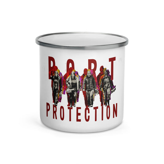 Port Protection B@d@ss ladies Enamel Mug