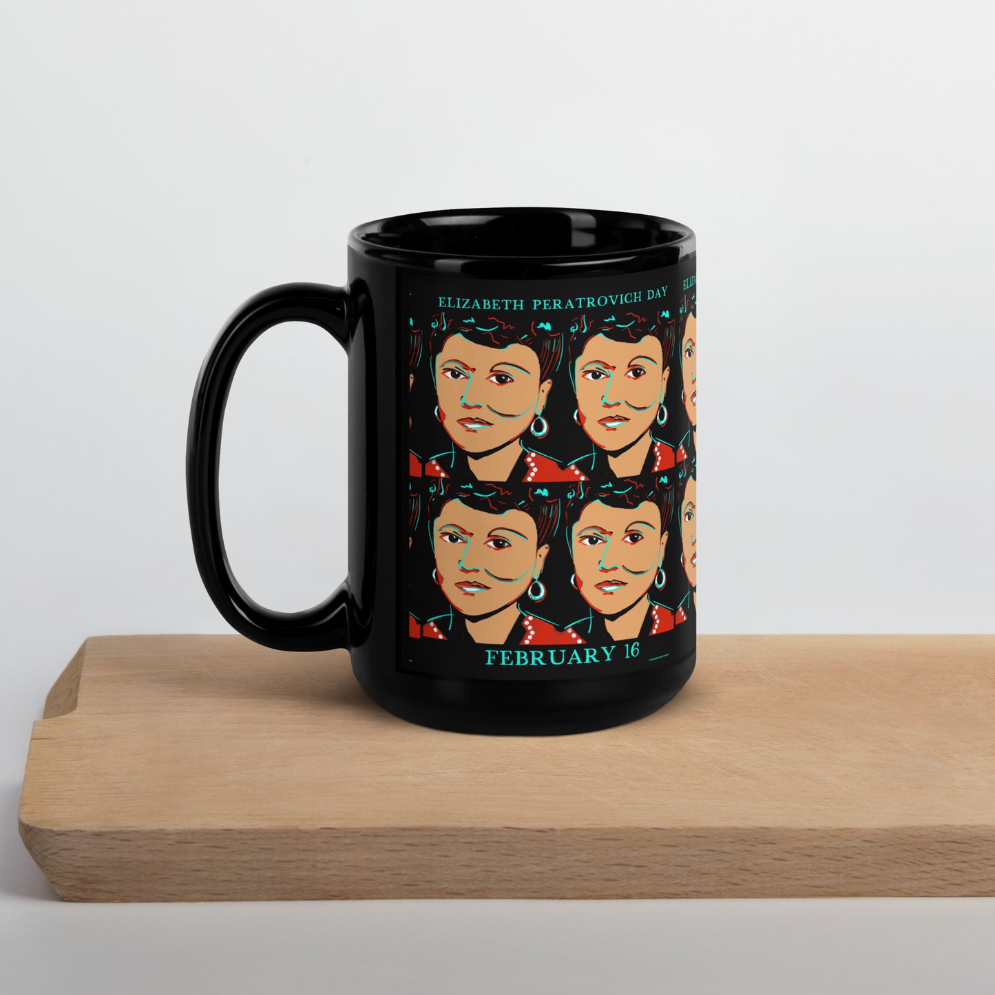 Elizabeth Peratrovich Day Black Glossy Mug